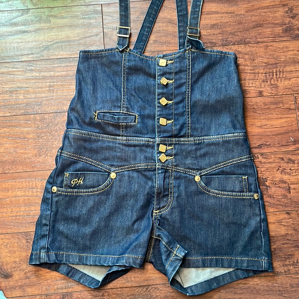 Phard Denim Overalls Shorts